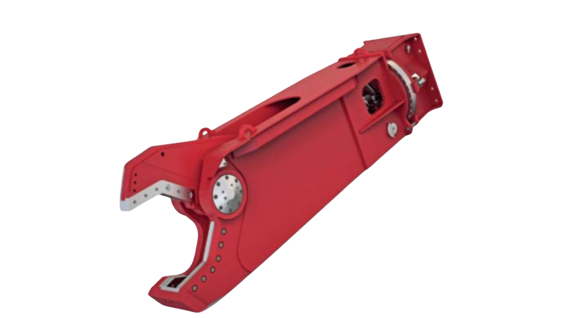 Cisaille à ferraille Promove SC 1300 — Cisaille robuste 1 320 kg pour pelles 12–20 t. 2 697 kN de force de cisaillage, rotation 360°.
