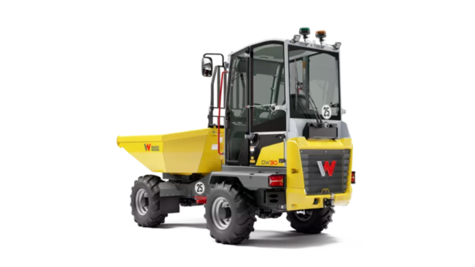 Dumper sur pneus Wacker Neuson DW30 — Dumper sur pneus 3 t, puissance et polyvalence pour grands chantiers.