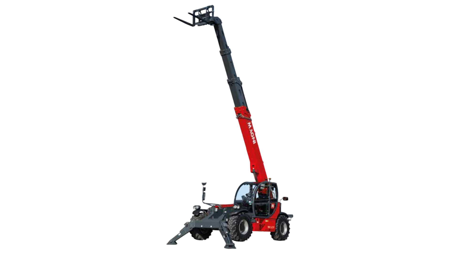 Téléhandler fixe Magni TH 4.5.19 — Téléhandler fixe 4,5 tonnes à 19m, polyvalence maximale pour les chantiers de construction en hauteur.